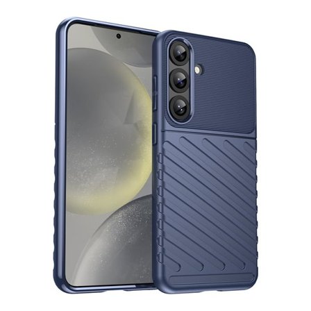 Thunder-etui for Samsung Galaxy S25+ pansrede deksler i silikon - blå