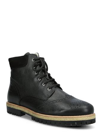 Shoes - Flat - With Lace Shoes Boots Winter Boots Svart ANGULUS