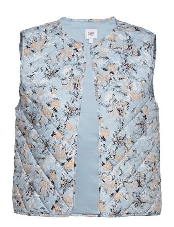Evisz Quilt Vest Blue Saint Tropez