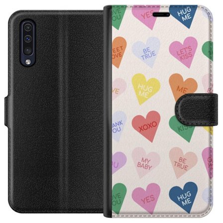 Kompatibelt Plånboksfodral till Samsung Samsung Galaxy A50 CandyHearts