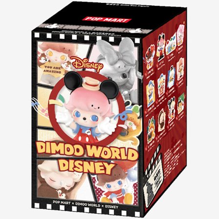 POP Mart DIMOO World × Disney Series Figures Vinyl Plush Blind Box