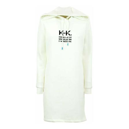 Kendall + Kylie Hoodie Hvid, Dame