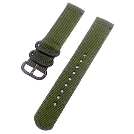 Suunto 9/9 Baro/7/D5 -kellolle 24 mm nyloninen ranneke py re ll soljella Army Green