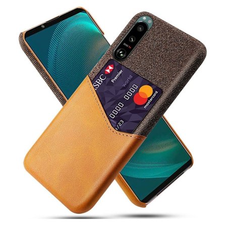 Bofink Sony Xperia 5 III skal med korthållare - Brun