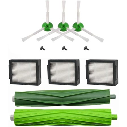 Kantbørster for iRobot Roomba i7 e5 e6 e7, Erstatningssidebørste Enkel installasjon Regelmessig utskifting Støvsugertilbehørssett med