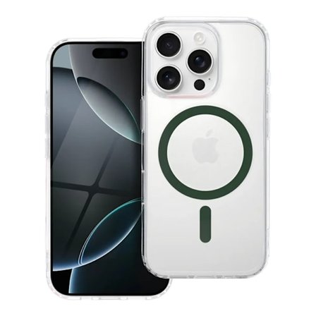 iPhone 16 Plus Mobilskal MagSafe Drop Glue - Mörkgrön