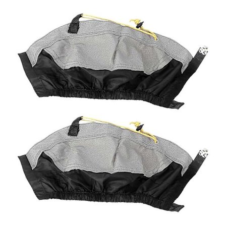 Vanntette utendørs gamasjer, lettvekts nylon vandregamasjer, sand- og gjørmebeskyttende gamasjer (Svart og tau i tilfeldig farge)