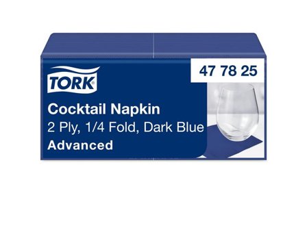 TORK Servett Cocktail 2-lags blå 200/fp - Lyreco - Kök och servering - Servetter och dukar - Servett - 2-lagers