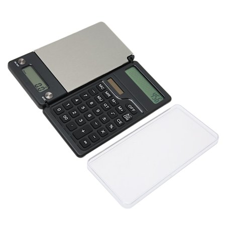 Elektronisk vægt med solcelleberegner 0,1g Høj nøjagtighed Flere enheder Konverter batteridrevet smykkevægt til køkken