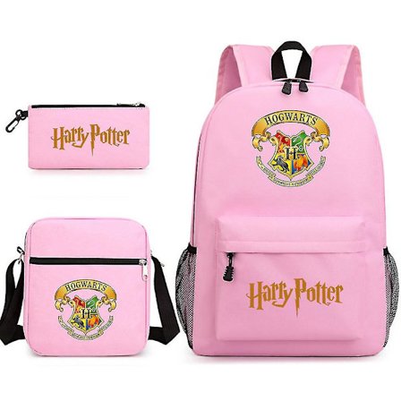 Barnens Harry Potter tredelad skolväska tryckt stor kapacitet utomhusryggsäck #1