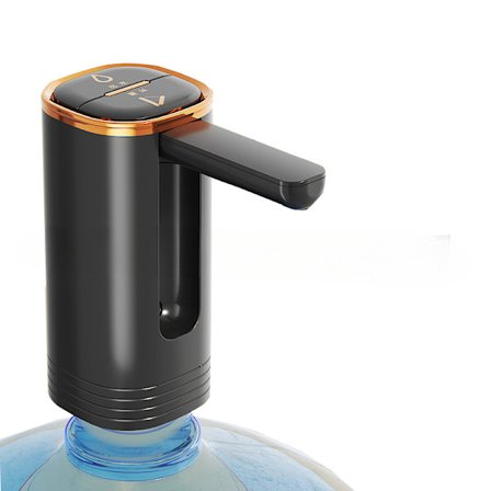 Bærbar USB Vannpumpe, Rask Pumpe Vann For Gallonflasker (Svart)