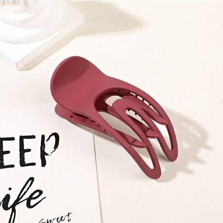 Flate hårklemmer Hårklo VINRØDT