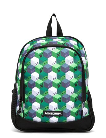 Minecraft, Medium Rygsæk, 35 X 26 X 18 Cm Green Euromic