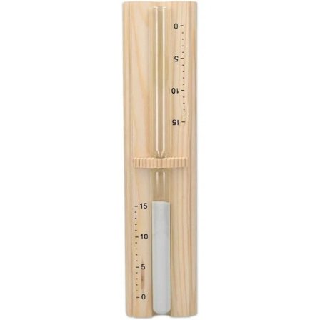 Timeglas til sauna - sandur 15 minutter i fyrretræ til sauna, hamam, spa-session - Timer tidtagnings tilbehør dampafkobling, TH