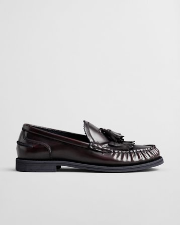 GANT Damen Gracelyn Leder-Loafer (37) Violett