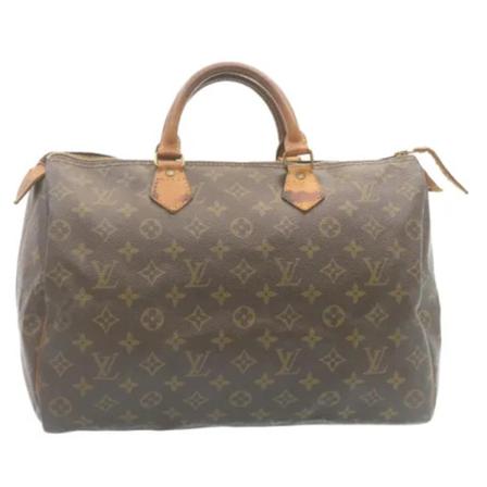 Louis Vuitton Vintage, Pre-owned Speedy 35 Monogram Handbag Bruin, Dames, Maat:ONE Size