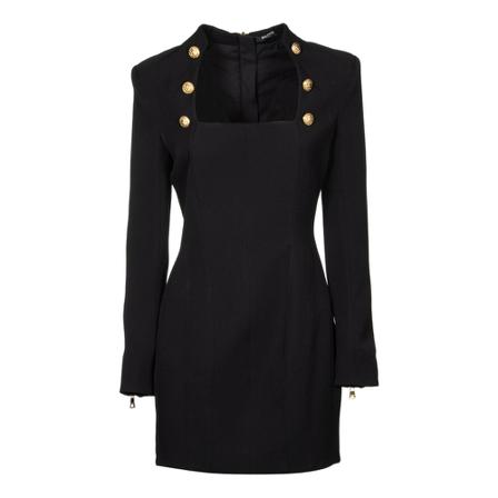Balmain, Short Dresses Zwart, Dames, Maat:S