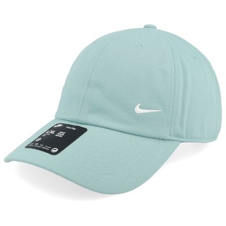 Nike - Grønn unconstructed Caps - Nk Club Cap Cb Sm Swoosh L Cannon/Sail Dad Cap @ Hatstore