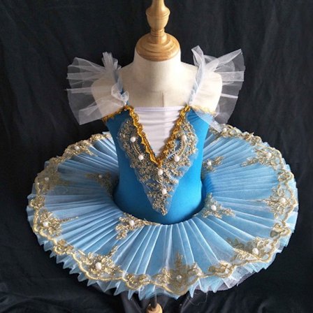 Jente Profesjonell Ballett Tutu Kjoler Ballett blue1" blue1