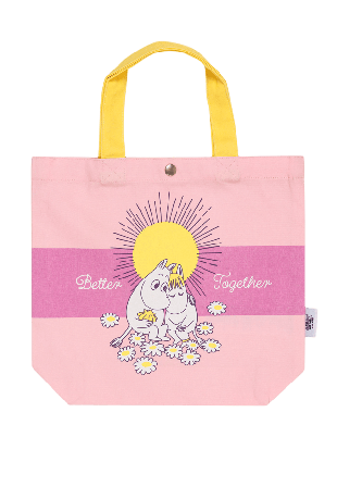 Arabia Mumin mini tygväska Förälskade Förvaring Rosa 18x19 cm