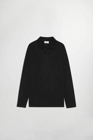 NN.07 Paul Polo Herren Schwarz Bio-Baumwolle