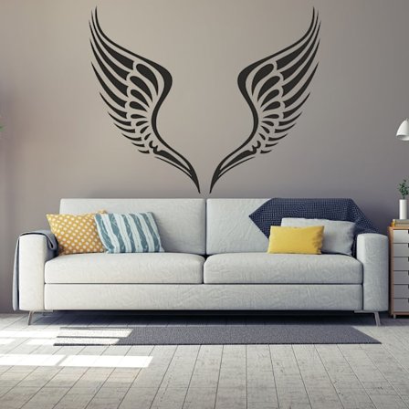 Vingar vinyl vägg klistermärke