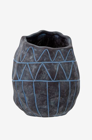 Bloomingville - Dekorationsvase Ivo - Blå - Urtepotteskjulere & vaser - Fra Homeroom