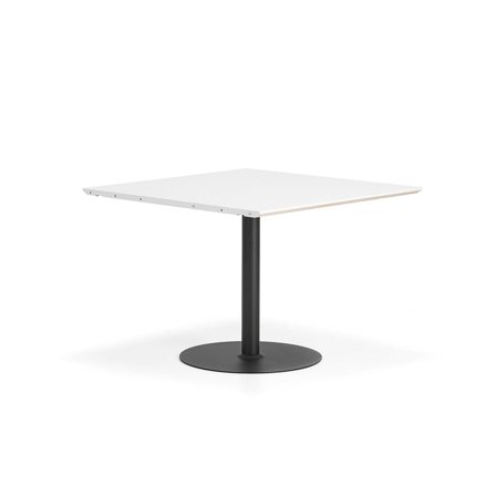 Pöytä METRIC, jatkopala, 1000x1000x720 mm, musta/valkoinen