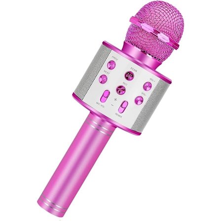 Karaoke mikrofon med højttaler og Bluetooth