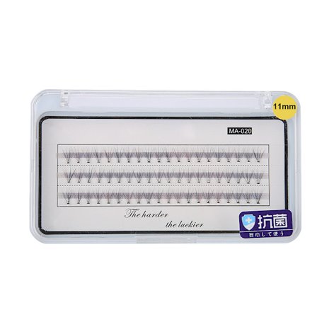 Luonnolliset Pehmeät Sekoitetut Värit Tekokarvat Ripsien Pidennys Pitkät Teko-Ripset Meikki Kauneus 11mm