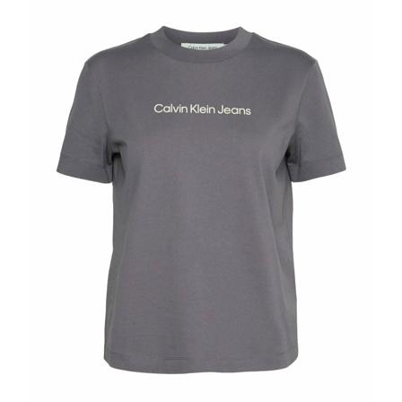 Calvin Klein T-Shirts , Grijs , Dames , Maat: S