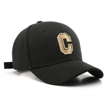 1 stk Caps dame bokstav C brodert andebakkehatt utendørs