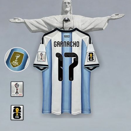 2026 FIFA World Cup Argentina landsholdstrøje nr. 17 Garnacho Fan Edition