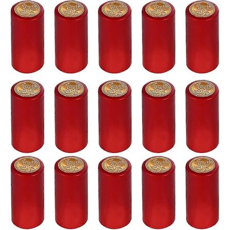 100 st/set PVC Värmekrympkapslar Vinkrympfolie Flaskförslutningar
