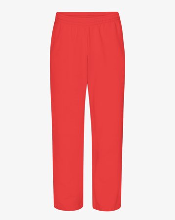 Organic Straight Leg Sweatpants - Red Tangerine XS