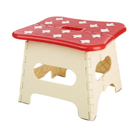 Sammenklappelig trin skammel multifunktionelle ottomaner køkken soveværelse plast opbevaring nem bekvem bekvem at bære, C