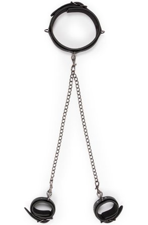 Easytoys Leather Collar With Anklecuff