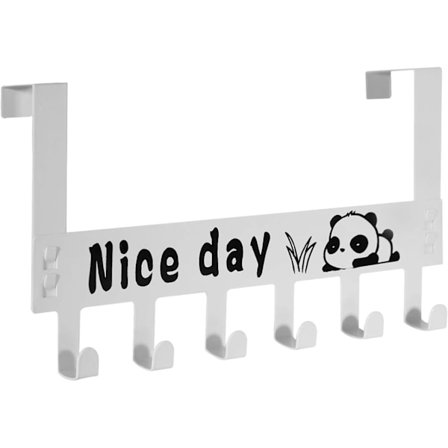 Dørkroge til ophængning af jakke, håndklæde, taske, badekåbe - Bøjler Ideelle til soveværelse, badeværelse, garderobe Hvid