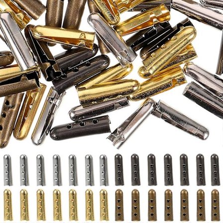 20 stk Metall Skotupp Aglets Erstatning Skolisser Ender DIY Skolisse Materiale