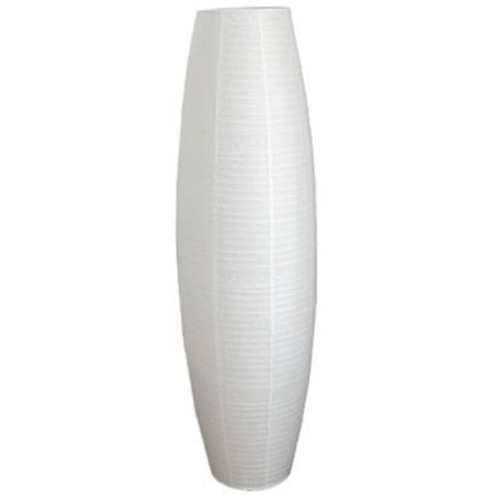 Kreativ rispapir gulvlampe høj lyslampe speciel papirindretning standlys ved siden af lampe kun lampeskærm