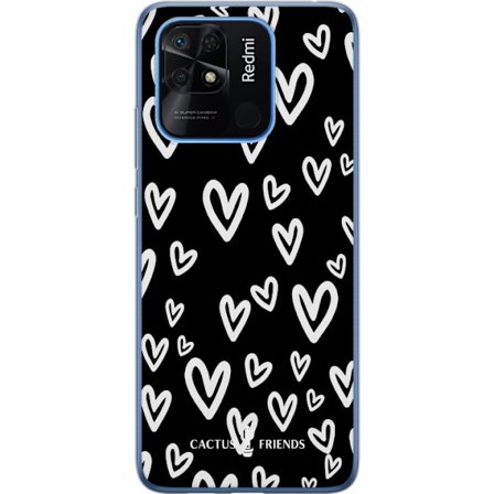 Yhteensopiva Puhelinkuori Xiaomi Xiaomi Redmi 10C Cactus and Friends - Handdrawn Love Chaos