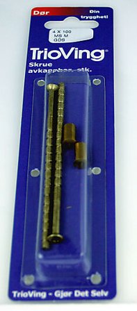 ASSA ABLOY SKRUE FOR DØRVRIDER 4X100MM MESSING MATT