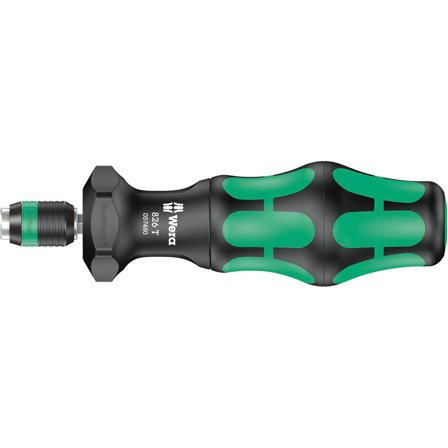 Wera Kraftform Kompakt Turbo 1 19 delers skrutrekkersett med 89mm lange bits og håndtak som firedobler skruhastigheten