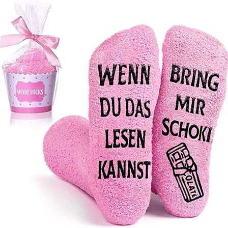 Morsomme sokkegaver til kvinner, morsomme koselige sokker, damesokker med ordtak VI