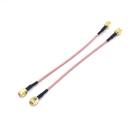 2 stk. SMA Han til SMA Han Koaksialkabel SMA Han til SMA Han 15CM SMA Forlængerkabel RG316 SMA Han Stik WiFi Antenneadapter til Koaksial Antenne