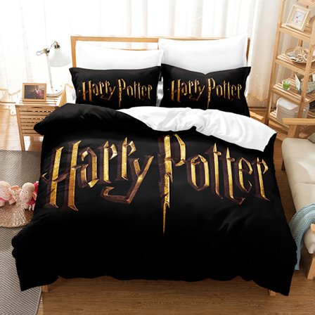 Harry Potter Sängkläder Set Tryckt Påslakan Täcke Örngott Barn Present 6