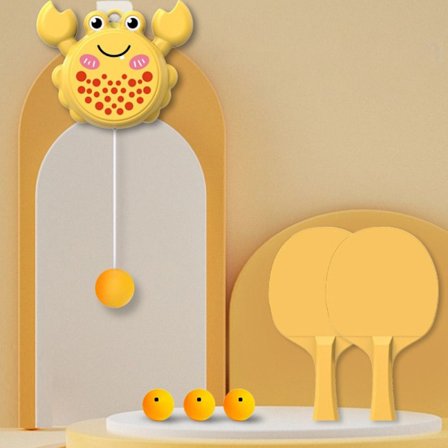 6st Hängande Pingpong Trainer Bordtennis GUL