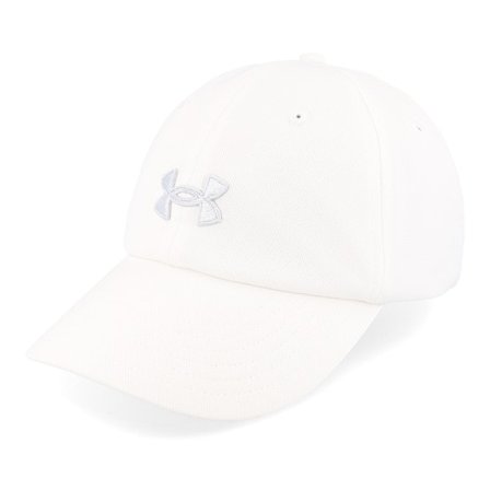 Under Armour - Weiss Unconstructed Cap - Womens Blitzing White Dad Cap @ Hatstore