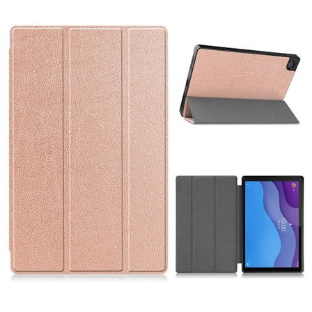 Lenovo Tab M10 HD Gen 2 litchi läderfodral - Roséguld