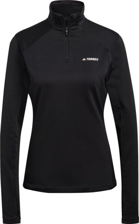 Adidas Women's Terrex Everyhike Half-Zip Fleece Jacket Women Mid layer tops Black S